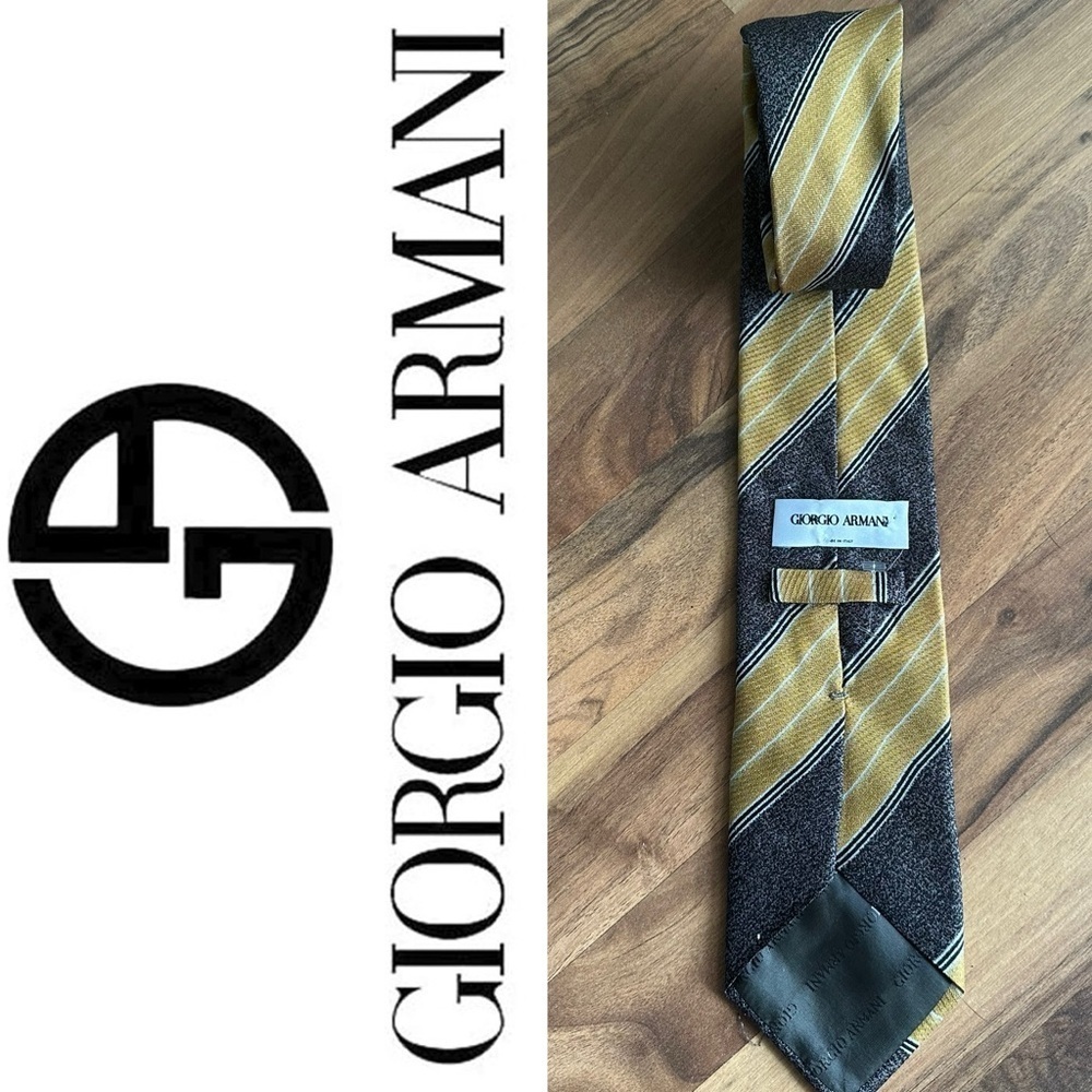 Giorgio Armani Striped Tie 100% silk